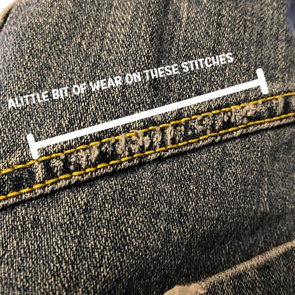 Rare VTG Y2K Southpole Embroidered Wide Leg Straight Denim Jeans Size 30 x 32 - Picture 15 of 15